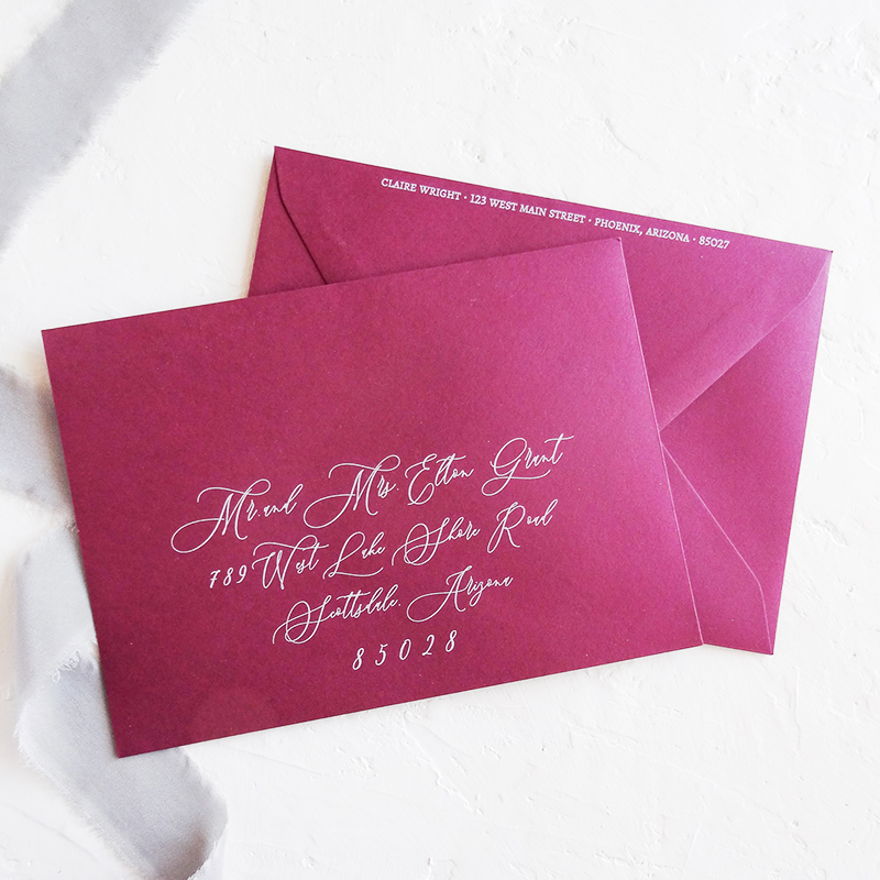 Addressing Wedding Invitations - Lauren Yvonne Design