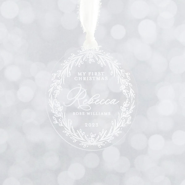 baby's first Christmas ornament