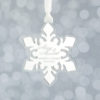 Acrylic Snowflake Ornament – Silver Mirror layered acrylic snowflake ornament