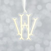fishtail vintage monogram ornament - layered acrylic
