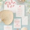 Hawaii wedding invitation - palm leaf wedding invitation