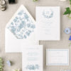 French toile wedding invitation