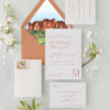 desert terracotta wedding invitation