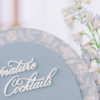 Chinoiserie wedding sign floral sign detail photo