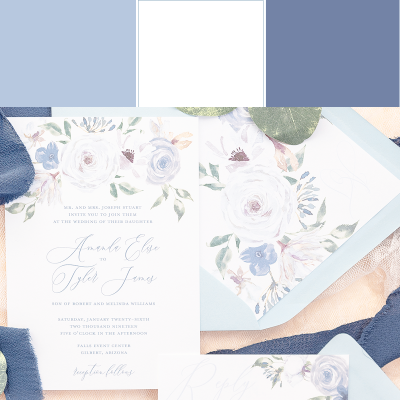 5 Favorite Blue Color Palettes For Weddings Lauren Yvonne Design