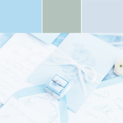 blue wedding color palettes